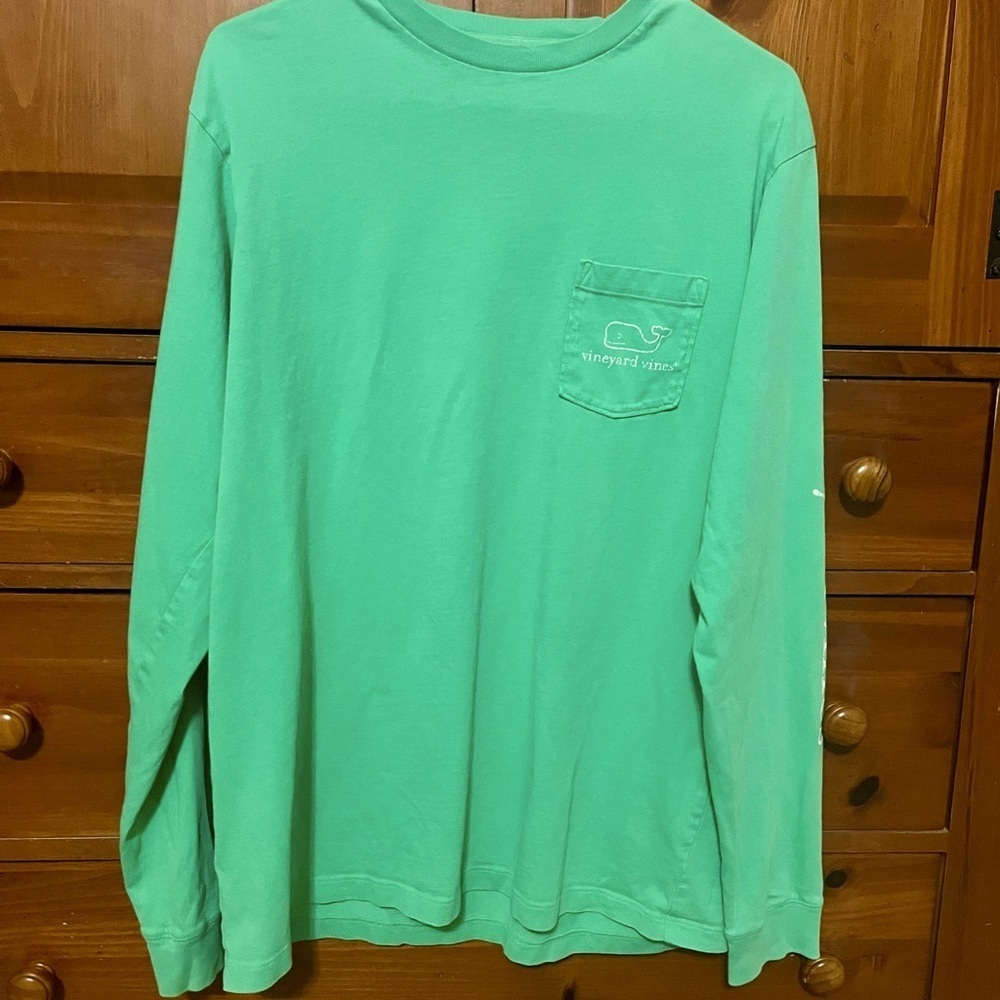 Vineyard Vines Green Pocket Tee - Medium